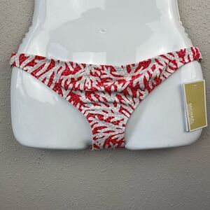 NWT MICHAEL Michael Kors Sea Coral Bikini Bottoms Size S or M